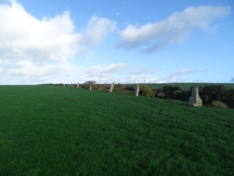 The Nine Maidens Stone Row