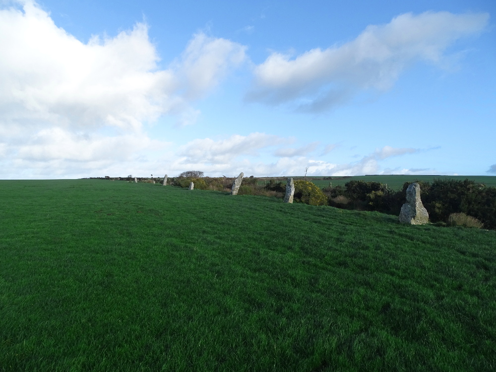 The Nine Maidens Stone Row